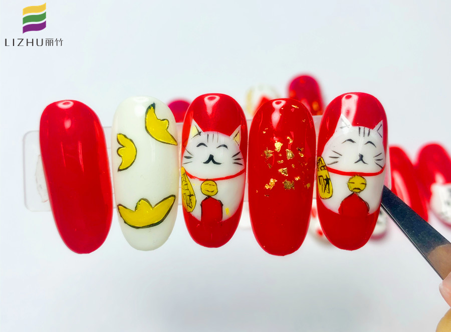 新年美甲，南寧專(zhuān)業(yè)美甲學(xué)校作品