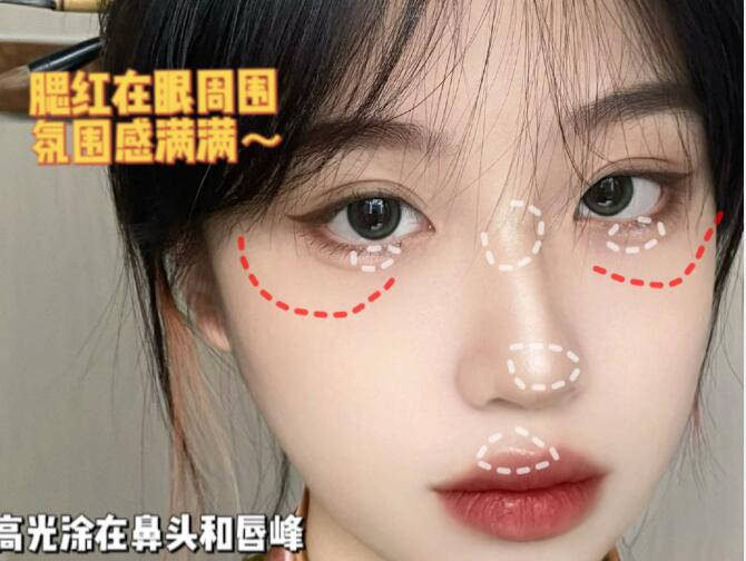 國(guó)風(fēng)少女妝容教程，廣西化妝造型學(xué)校整理好了