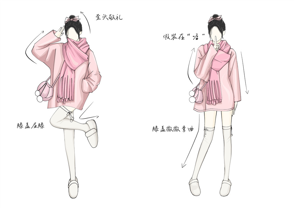 甜妹戶外拍照姿勢(shì)，廣西省彩妝造型培訓(xùn)教你
