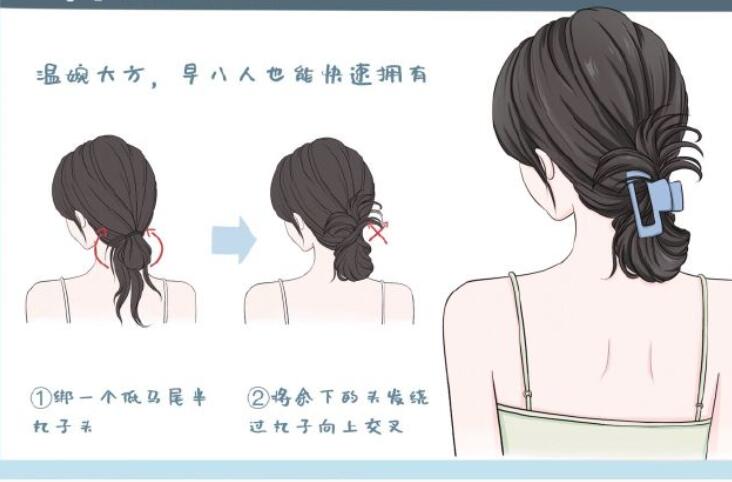 鯊魚夾發(fā)型教程，南寧扎發(fā)培訓(xùn)造型課