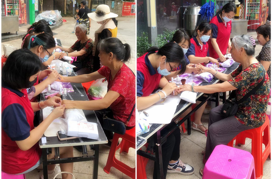 學(xué)以致用！南寧美甲學(xué)校社會實踐教學(xué)