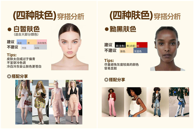 不同膚色的穿搭，廣西形象設計專業(yè)分析