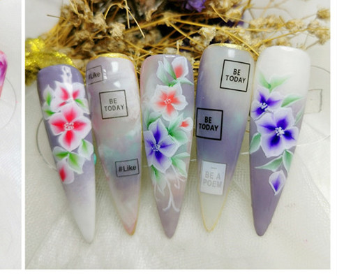 3D花朵美甲，南寧美甲學(xué)校排行榜推薦