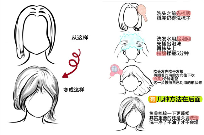廣西燙發(fā)：如何讓八字劉海變蓬松？