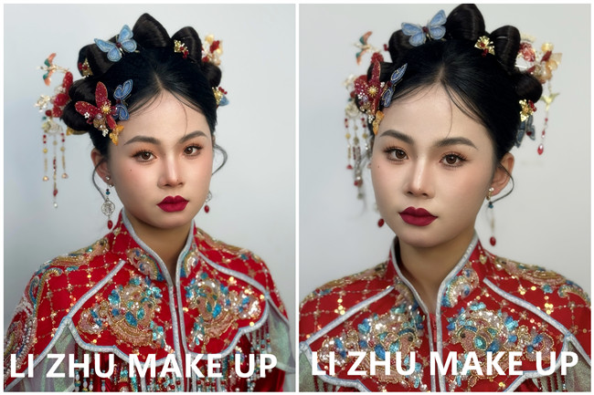 國風(fēng)秀禾造型，廣西影樓新娘寫真作品
