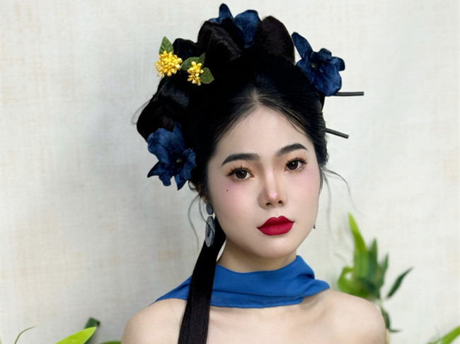 國(guó)風(fēng)新中式造型，廣西美妝寫真學(xué)習(xí)